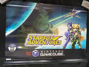 IA Starfox Adventure Nintendo GameCube Promotional Banner Great Shape - Picture 1 of 2