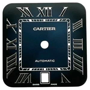 Cartier Santos genuino 39,8 mm esfera romana azul WSSA0030 - Imagen 1 de 4