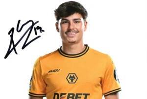 WOLVES: RODRIGO GOMES SIGNED 6x4 2024/2025 PORTRAIT PHOTO+COA **PROOF** - Picture 1 of 2