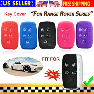 Silicone Cover Keyless Entry Fob Case Protector for Land Range Rover Smart Key - Picture 1 of 22