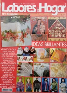 Labores del Holgar Magazine Supplement Charts Mixed Craft Spanish Nov 2004 #548 - Picture 1 of 12