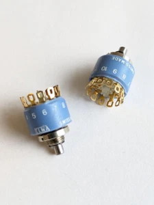 1 PC. Interruptor giratorio/selector 1 polo 11 posiciones eje 4 mm incl. adaptador eje - Imagen 1 de 3