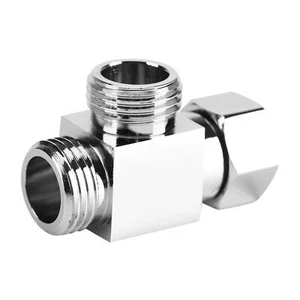 Brass 3 Way Shower Diverter T Shape Adapter Connector for Bathroom Shower Arm... - Picture 1 of 9