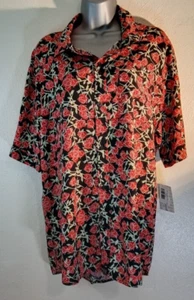 Women's LuLaRoe Irma Tunic Top, Red/Black, Size L - Bild 1 von 8