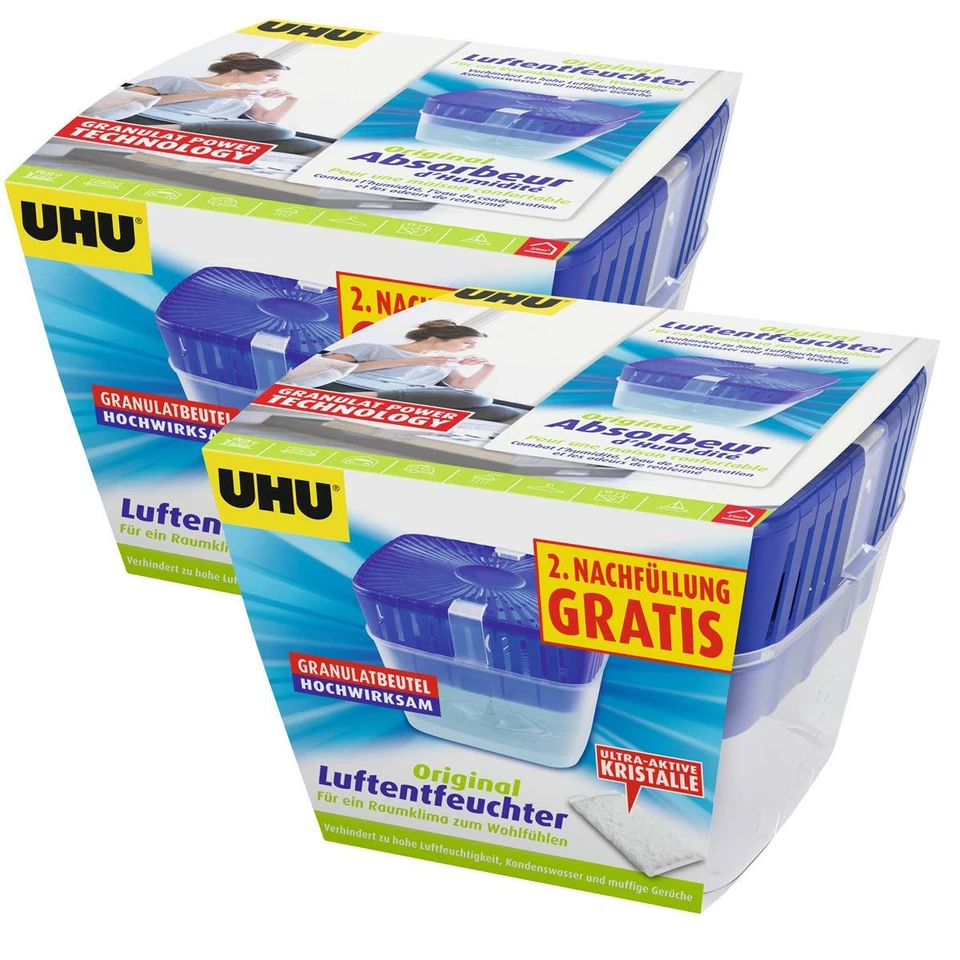 2x UHU 47130 Luftentfeuchter Original 450 g