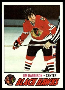 1977-78 Topps #243 Jim Harrison Chicago Blackhawks NM - Picture 1 of 2