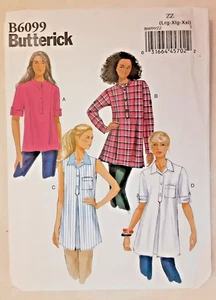 Butterick Pattern B6099 Misses' Tunic Sewing Craft Project 6099 (H) - Picture 1 of 2