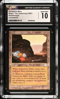 Gemstone Mine. Weatherlight Mtg. CGC 10 Gem Mint! - Image 1 of 2