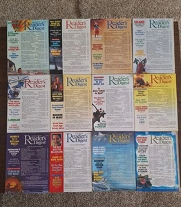 Vintage 1991 Full Year Reader's Digest Lot of 12 Magazines Jan - Dec - Picture 1 of 12