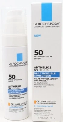 Protector solar invisible diario La Roche-Posay Anthelios UV Hydra 50 1,7 oz caducidad 05-27 Foto 1 de 4