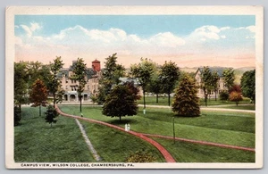 1920s Chambersburg, Penn. Wilson College for Women Campus View Unposted Postcard - Picture 1 of 3