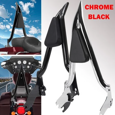 US 22" Passenger Backrest Sissy Bar For 1997-2008 Harley Road Street Glide Ultra - Image 1 of 4