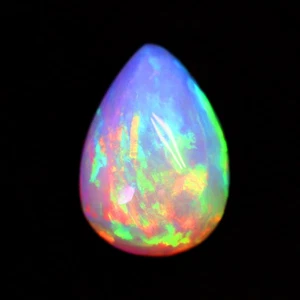 7,46ct feinstes Wabenmuster spektakuläres Farbspiel halbschwarz Welo Opal - Bild 1 von 1