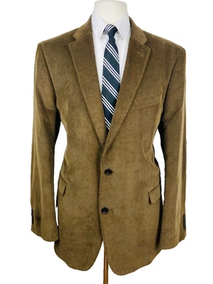 TOMMY HILFIGER Hombres 44L Marrón Pana 100% Algodón Blazer Abrigo Deportivo Traje Chaqueta Foto 1 de 4