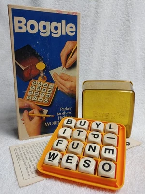 Juego vintage BOGGLE WORD de Parker Brothers Foto 1 de 4
