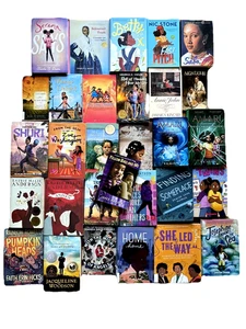Lot of 30 African American GIRL Black Ethnic Books Elementary / Middle School - Bild 1 von 24