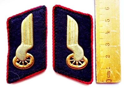 DDR, Reichsbahn, Kragenspiegel f. Mitarbeiter Pioniereisenbahn, bis 1987 - Bild 1 von 2