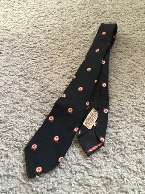 Corbata Harvard Vintage Muy Rara Banda Universidad Harvard Años 60 Monograma Logo Foto 1 de 4