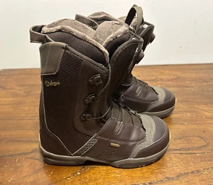 Botas de Snowboard Salomon Dialogue Cuero Marrón EE. UU. Para Hombre Talla 9 ¡¡COMO NUEVAS!!! - Imagen 1 de 16