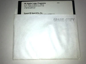 Vintage 88 Apple LOGO Programme sehr seltene Apple II Computersoftware, 5,25", 1984 - Bild 1 von 5
