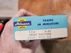 NIB Athearn 5233 Great Northern C.N. 50765, 40 Ft Wood Box HO Scale KIT - Picture 1 of 4