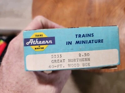 NIB Athearn 5233 Great Northern C.N. 50765, 40 Ft Wood Box HO Scale KIT - Image 1 of 4
