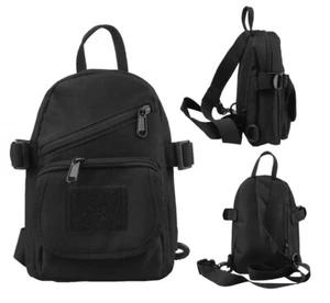 Herren Tactical Sling Brust Rucksack Outdoor Reise Wandern kleine Schultertasche - Bild 1 von 9