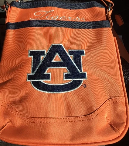NWT Auburn University Tigers AU Ladies Purse Handbag W/adjustable Shoulder Strap Cover