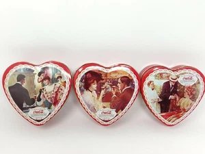 Coca Cola herzförmige Dosen 4,5"x 4" alle 1993 - Bild 1 von 6