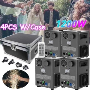 4 pezzi grande macchina scintilla fredda 1200 W DMX stadio macchina fuochi d'artificio 6,6-9,8 piedi matrimonio - Foto 1 di 14