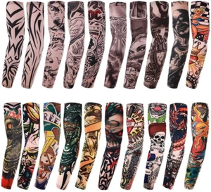 20PCS Set Arts Fake Temporary Tattoo Arm Sunscreen Sleeves - AKStore - Designs - Picture 1 of 12