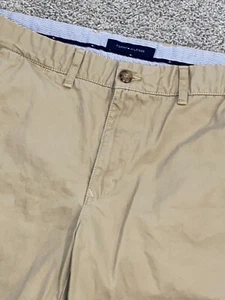 Tommy Hilfiger Flat Front Chino Pant Size 36x31 Beige - Picture 1 of 5