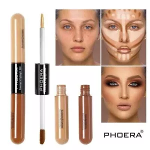 PHOERA Sculpt & Highlight Concealer Contour Foundation Dual Face Shadow Stick UK - Picture 1 of 18