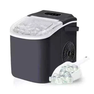 Portable Countertop Ice Maker Machine W/Self-Cleaning 6 Mins 9 Ice 26.5lbs Black - Picture 1 of 12