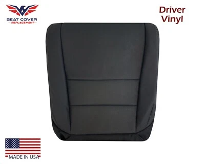 For 2005 2006 2007 2008 Acura TL Driver Side Bottom VINYL Seat Cover in Black - Image 1 of 4