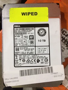 Disque dur Dell 10 To SAS 007FPR 3,5" 12 Go/s 7,2K 0F27398 HGST HUH721010AL5200 - Photo 1/1