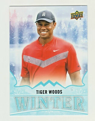 2019 Upper Deck Singles Day WINTER #W8 TIGER WOODS UNSCRATCHED - Image 1 of 2