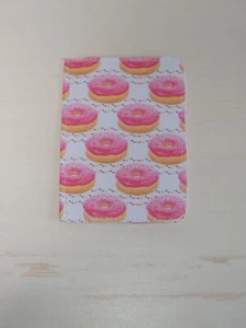 Cartera para tarjetas delgada hecha a mano de cuero sintético Donut - Imagen 1 de 2