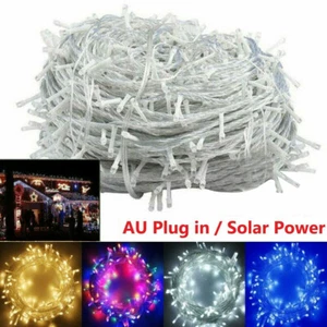 Outdoor Fairy String Lights 100-1000 LED Xmas Wedding Party Home Solar / PLUG IN - Picture 1 of 64