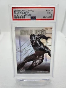 2024 FLAIR MARVEL #AA19 SILVER SURFER ACRYLIC AETHER MINT PSA 9 - Picture 1 of 2