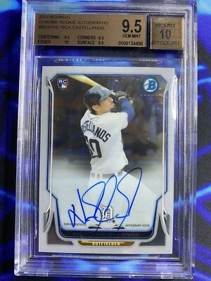 Bowman Chrome-Nick Castellanos 2014-Auto-RC BGS 9,5/10 🔥 Phillies Foto 1 de 2