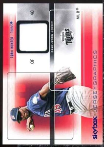 Torii Hunter Card 2005 SkyBox Autographics Jerseygraphics Blue #TH - Picture 1 of 2
