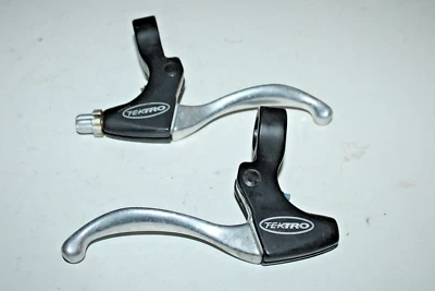 Tektro Brake Lever Set Black 22.2mm MTB Hybrid Trail Bikepacking Fast US Shipper - Image 1 of 4
