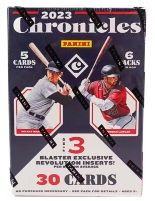 2023 Panini Chronicles Baseball Blaster Box — 30 Cards — Factory Sealed