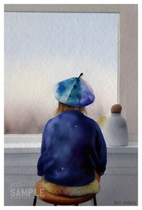 Day Dreamer Lost at Sea 2020 Nick Howell * Art Print of a Watercolor Painting - Picture 1 of 6