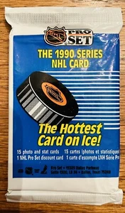 1990-91 Pro Set Hockey Cards Series 1 One Unopened Pack- Get A Cup Hologram - Picture 1 of 2