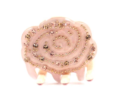 CRISO PEQUEÑA ROSA AUSTRIACA ESTRÁS PINZA DE PELO GARRA CLIP PASADOR C737 DESNUDO Foto 1 de 3