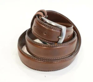 IL KUOIO CINTURA UOMO IN PELLE CON FIBBIA AD ARDIGLIONE MADE IN ITALY 437 - Imagen 1 de 8