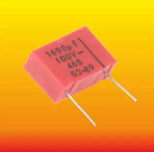 1690 pF 1.69 nF 100 V 1 % LOTE DE 2 CONDENSADORES DE POLIESTIRENO UNITRA MIFLEX KSF-022 - Imagen 1 de 1