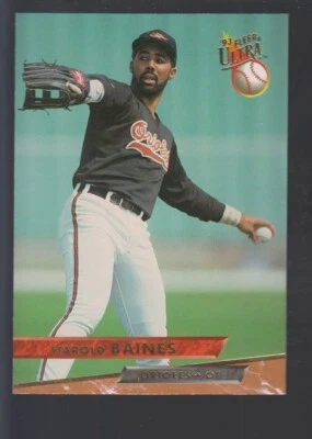 Harold Baines  Baltimore Orioles 1993 Ultra #492  - Image 1 of 2